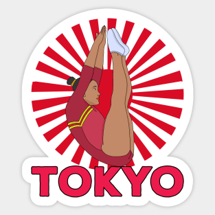 Tokyo Trampoline Gymnastics Sticker